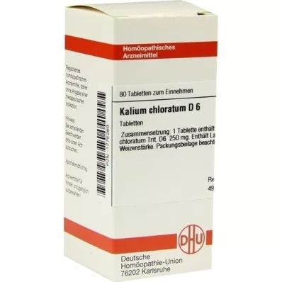 KALIUM CHLORATUM D 6 tablets, 80 pcs KALIUM CHLORATUM D 6 tablets, 80 pcs
