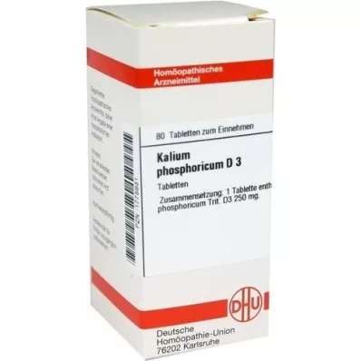 KALIUM PHOSPHORICUM D 3 tablets, 80 pcs KALIUM PHOSPHORICUM D 3 tablets, 80 pcs
