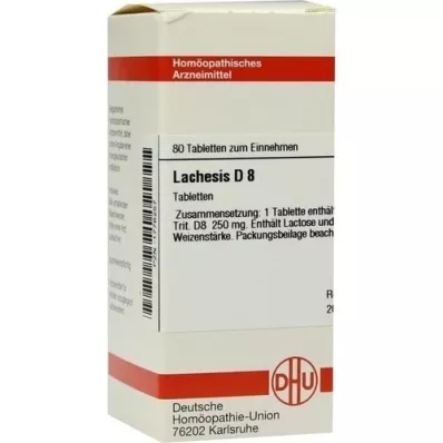 LACHESIS D 8 tablets, 80 pcs