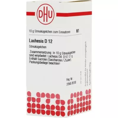 LACHESIS D 12 globules, 10 g LACHESIS D 12 globules, 10 g