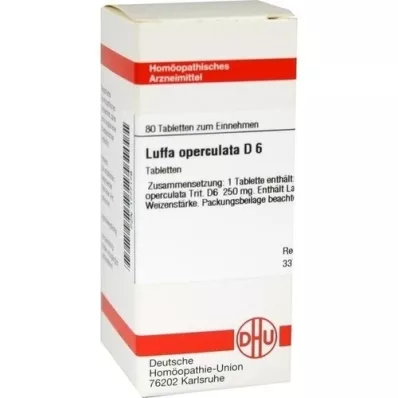 LUFFA OPERCULATA D 6 tablets, 80 pcs LUFFA OPERCULATA D 6 tablets, 80 pcs