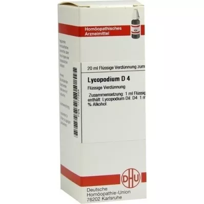 LYCOPODIUM D 4 dilution, 20 ml LYCOPODIUM D 4 dilution, 20 ml