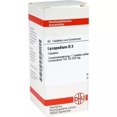 LYCOPODIUM D 3 tablets, 80 pcs LYCOPODIUM D 3 tablets, 80 pcs
