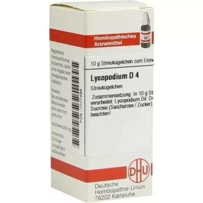 LYCOPODIUM D 4 globules, 10 g LYCOPODIUM D 4 globules, 10 g