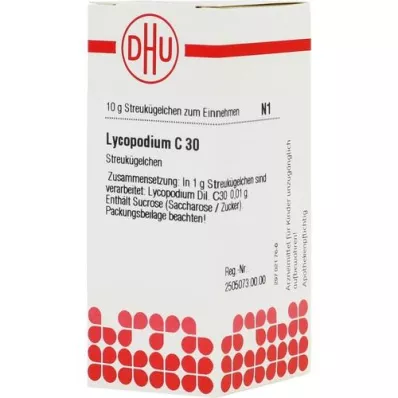 LYCOPODIUM C 30 globules, 10 g LYCOPODIUM C 30 globules, 10 g