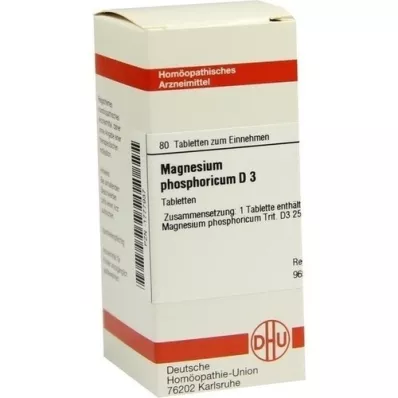 MAGNESIUM PHOSPHORICUM D 3 tablets, 80 pcs MAGNESIUM PHOSPHORICUM D 3 tablets, 80 pcs