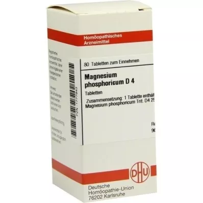 MAGNESIUM PHOSPHORICUM D 4 tablets, 80 pcs MAGNESIUM PHOSPHORICUM D 4 tablets, 80 pcs