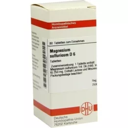 MAGNESIUM SULFURICUM D 6 tablets, 80 pcs