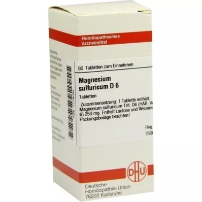 MAGNESIUM SULFURICUM D 6 tablets, 80 pcs