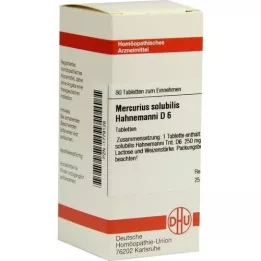 MERCURIUS SOLUBILIS Hahnemanni D 6 tablets, 80 pcs
