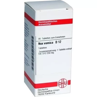 NUX VOMICA D 12 tablets, 80 pcs NUX VOMICA D 12 tablets, 80 pcs