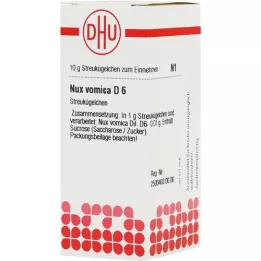 NUX VOMICA D 6 globules, 10 g
