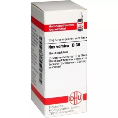 NUX VOMICA D 30 globules, 10 g NUX VOMICA D 30 globules, 10 g