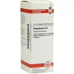 PHOSPHORUS D 6 Dilution, 20 ml
