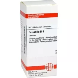PULSATILLA D 4 tablets, 80 pcs