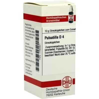 PULSATILLA D 4 globules, 10 g