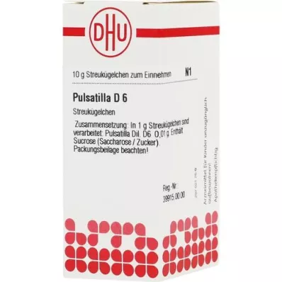 PULSATILLA D 6 globules, 10 g