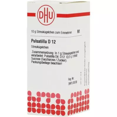 PULSATILLA D 12 globules, 10 g PULSATILLA D 12 globules, 10 g