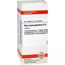 RHUS TOXICODENDRON D 4 tablets, 80 pcs