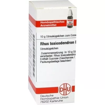 RHUS TOXICODENDRON D 3 globules, 10 g