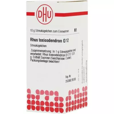 RHUS TOXICODENDRON D 12 globules, 10 g