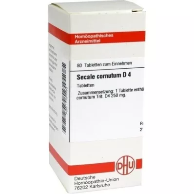 SECALE CORNUTUM D 4 tablets, 80 pcs