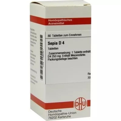 SEPIA D 4 tablets, 80 pcs SEPIA D 4 tablets, 80 pcs