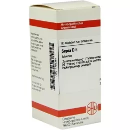 SEPIA D 6 tablets, 80 pcs