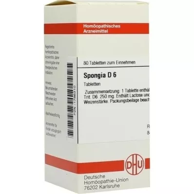SPONGIA D 6 tablets, 80 pcs SPONGIA D 6 tablets, 80 pcs