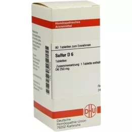 SULFUR D 6 tablets, 80 pcs
