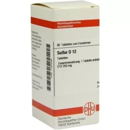 SULFUR D 12 tablets, 80 pcs