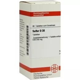 SULFUR D 30 tablets, 80 pcs