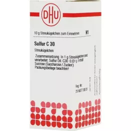 SULFUR C 30 globules, 10 g