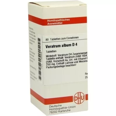 VERATRUM ALBUM D 4 tablets, 80 pcs VERATRUM ALBUM D 4 tablets, 80 pcs