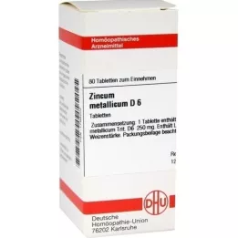 ZINCUM METALLICUM D 6 tablets, 80 pcs