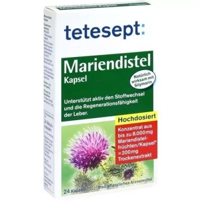 TETESEPT Milk thistle capsules, 24 pcs
