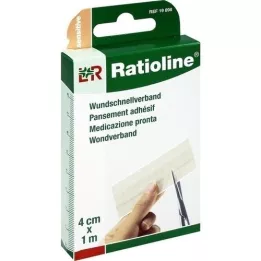 RATIOLINE sensitive quick wound dressing 4 cmx1 m, 1 piece