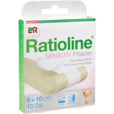 RATIOLINE sensitive quick wound dressing 8 cmx1 m, 1 piece
