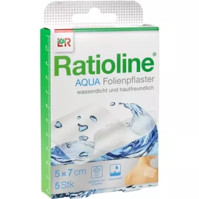 RATIOLINE aqua shower plasters 5x7 cm, 5 pcs