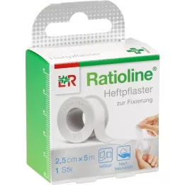 RATIOLINE acute adhesive plaster 2.5 cmx5 m, 1 piece