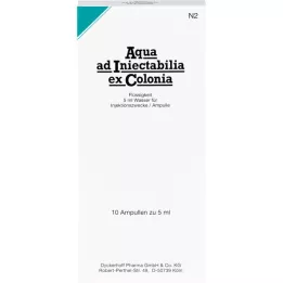 AQUA AD iniectabilia ex Colonia ampoules, 10X5 ml
