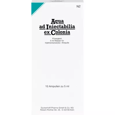 AQUA AD iniectabilia ex Colonia ampoules, 10X5 ml