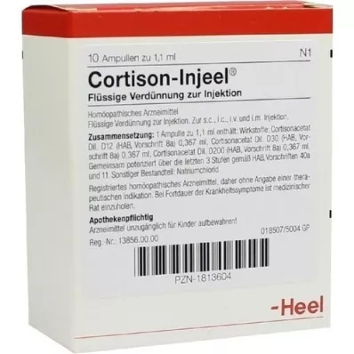 CORTISON Injeel ampoules, 10 pcs CORTISON Injeel ampoules, 10 pcs