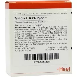 GINGIVA SUIS Injeel ampoules, 10 pcs