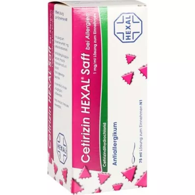 CETIRIZIN HEXAL Juice for allergies, 75 ml