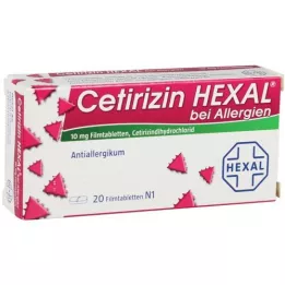 CETIRIZIN HEXAL Film-coated tablets for allergies, 20 pcs