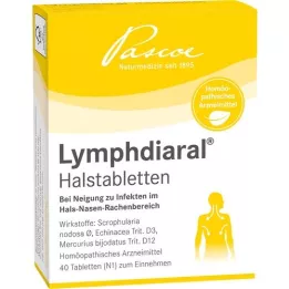 LYMPHDIARAL THROAT TABLETS, 40 pcs