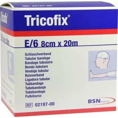 TRICOFIX Tubular bandage size E 8 cmx20 m, 1 piece TRICOFIX Tubular bandage size E 8 cmx20 m, 1 piece