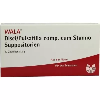 DISCI/Pulsatilla comp.cum Stanno Suppositories, 10X2 g