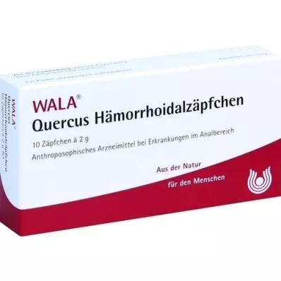 QUERCUS HEMORRHOIDAL SUPPOSITORIES, 10X2 g QUERCUS HEMORRHOIDAL SUPPOSITORIES, 10X2 g